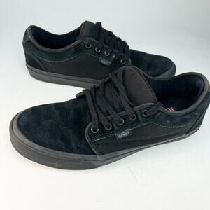 Vans Customs Elevated Suede Gum Sole Low Top Sneakers Shoes Black Men 10.5